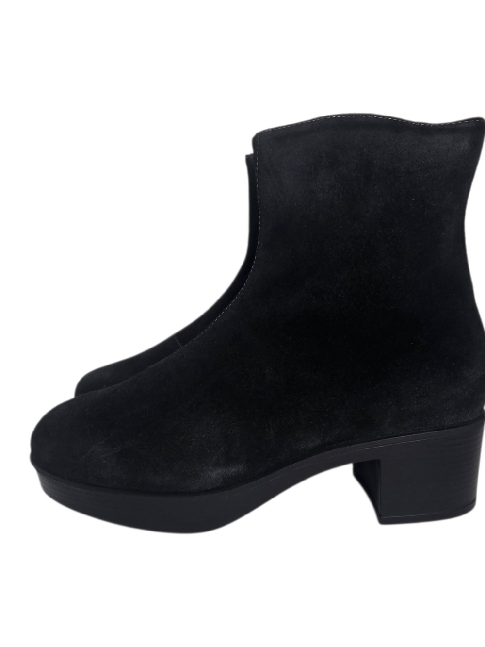 Lazo Siren Suede Platform Boots Womens 9.5 Obsidian Black NWT